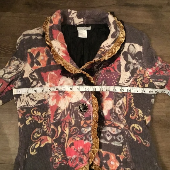 Alberto Makali Knit Lace Blazer Jacket #138 - Picture 7 of 9